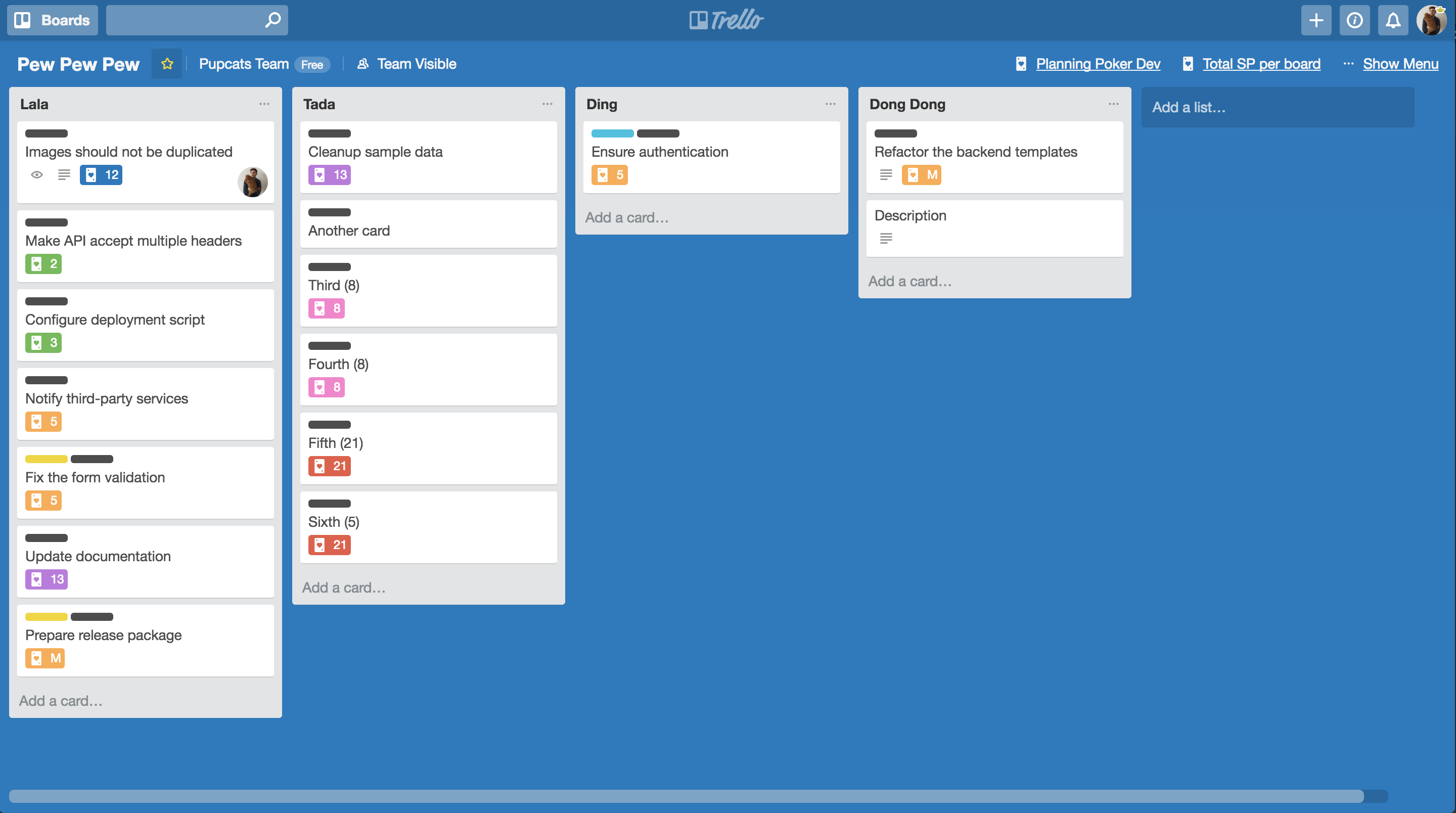 Trello Power-Up  Planning Poker For Planning Poker Cards Template